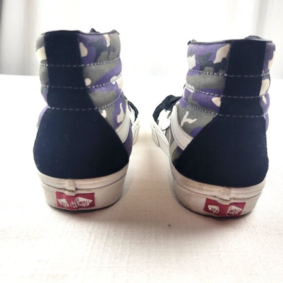 VANS Sk8-Hi Reissue 'Pop Camo' Hightops Sneakers Skate Shoes - Size W 9.5/ M 8 - Picture 5 of 9